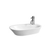 Laufen Palomba Collection - Umývadlová misa, 600 mm x 400 mm, biela – 1 otvor na batériu, stredový H8168030001041