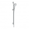 Hansgrohe Croma Select E, sprchová súprava 1jet so sprchovou tyčou 90 cm, biela/chrómová, HAN-26594400