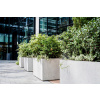 Betónový kvetináč 100x50x50 cm v odtieňoch sivej a striebornej VYPR