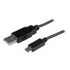 StarTech.com 0.5m Mobile Charge Sync USB to Slim Micro USB Cable M/M - Kabel USB - Micro USB typ B (M) do USB (M) - USB 2.0 - 50 cm - cerná