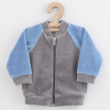 Dojčenská semišková mikina New Baby Suede clothes sivo modrá Modrá 86 (12-18m)