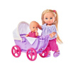 Simba Evi Love Evička doll walk s kočárkem v šatech