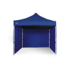 Nožnicový Párty stan 3x3m Oceľový Standard - 4ks plné bočnice farba Modrá