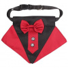 Formal motýlik pre psov červená veľkosť oblečenia S - S