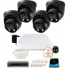 DAHUA IP monitorovacia sada 4 8Mpx dome kamier