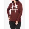 Mikina dámska Under Armour Rival Fleece Logo Hoodie - chestnut red/white