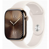 Apple Watch Series 10 GPS + Cellular 46mm Zlatý titán s hviezdne bielym športovým remienkom - S/M