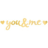 Party nápis Everyday Love You and Me 92 cm