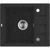 Laveo TRZYNASTKA granitový drez 57 x 49,5 cm, čierny SBP_713T