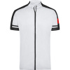James & Nicholson Tričko JN 454 cyklistické se zipem, krátký rukáv, pánské COT02045400101-white S Bílá