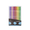 STABILO Pen 68 Colorparade premium - fixky - stolové balenie v antracitovej/bledomodrej farbe - 20 rôznych farieb