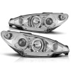 Predné svetlá Peugeot 206 02-08 Chrome Angel Eyes