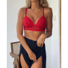 BeChick Červená krajková podprsenka Jasmine BeChick ❤ - XL