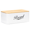 Chlebník s bambusovým vekom SPRINGOS KI0165 biely