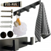 Interlook DSG-H04 | Držiak na uteráky do kúpeľne alebo kuchyne | Loft | Black