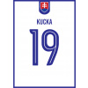 Superfutbal Maketa dresu Slovensko, biela Rozmer: A3, Meno a číslo: Kucka 19 biela