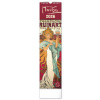 Nástenný kalendár 2026 Alfons Mucha CZ/SK 2026, 12 x 48 cm