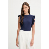 Top United Colors of Benetton tmavomodrá farba, 3FMED10A3 S