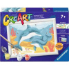 RAVENSBURGER CreArt Skákajúce delfíny (s trblietavými kamienkami)