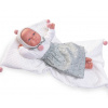 Miminko - Můj první reborn Berta v modré sukni od firmy Antonio Juan ze Španělska (Mi Primer Reborn Berta con faldón y pompones)