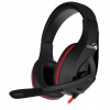 GENIUS sluchátka s mikrofonem HS-G560 GX Gaming, black-red, 3,5