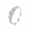 For Silver Prsteň s Moissanitom 0,5ct Hoop - Striebro 925 Velikost prstenu: 54,3mm