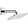 HANSGROHE Raindance E horná sprcha 1jet EcoSmart, 250 x 150 mm, so sprchovým ramenom 240 mm, chróm, 27375000