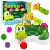 LEAN TOYS Interaktívny krokodíl s loptičkami a kladivom