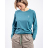 Patagonia W's L/S Cap Cool Daily Graphic Shirt - Waters Swelldrifter: Wetland Blue X-Dye L