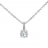 Stříbrný náhrdelník s čirými Swarovski® Zirconia 7 mm LPS1274NSWW