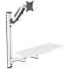 Digitus DA-90451 1-násobný držiak na stenu pre monitor 5,1 cm (2) - 304,8 cm (120) skladací, otočný, výškovo nastaviteľný, sklápajúci, Naklápanie + otáčanie,; DA-90451