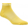 Funkční ponožky CRAFT CORE Dry Mid 3-pack - žlutá Velikost: 37-39