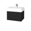 Dreja Umývadlová skrinka VARIANTE SZZ 60 pre úmyvadlo Duravit Vero - L03 Antracit vysoký lesk / L03 Antracit vysoký lesk