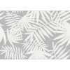 Tempo Kondela Koberec, vzor listy, 67x120, INTISAR biela, sivá