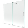 Mexen Velar, 2-krídlová posuvná vaňová zástena 180 x 150 cm, 8mm číre sklo, chrómový profil, 896-180-000-01-01