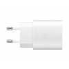 Samsung Nabíjačka pre telefóny Samsung EP-TA800EWE, originál, bez kábla, biela, 25W