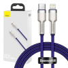 Kábel USB-C pre Lightning Baseus Cafule, PD, 20W, 1m (zelený) 6953156202085