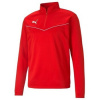 Puma Mikiny JR Teamrise 14 Zip Top Červená