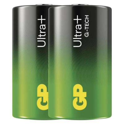 Alkalická batéria GP Ultra Plus LR20 (D) 2ks EMOS