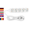 Strend Pro 2130008 Cable GERMAN socket DG-805B 3,00 m, 5 zásuvky, HU, RO, SRB, CRO