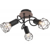 Globo Lighting Xara I stropné svietidlo 3x40 W čierna-drevená 54802S-3DH