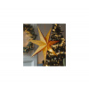 Solight vianočná hviezda zlatá, závesná, časovač, 60cm, 20x LED, 2x AA (1v295)