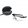 Strelecké okuliare M-Frame 3.0 Array SI Oakley®, 2 sklá – Číre + Dymovo sivé, Čierna