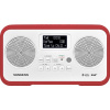 Sangean DPR-77 A500334 stolný rádio, DAB+, DAB, FM, zámok klávesnice, červená; A500334