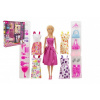 Teddies Bábika modelka nekĺbová plast 30 cm s oblečením s doplnkami v krabici 32x33x6cm
