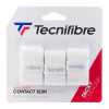 Vrchné obaly TECNIFIBRE CONTACT SLIM OVERGRIP Biele 0,4 mm 3 ks