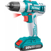 Vrtací šroubovák aku, 20V Li-ion, 2000mAh, industrial TOTAL-TOOLS