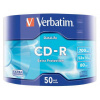 VERBATIM CD-R disk, 700MB, 52x, 50 ks, zmršťovací obal, VERBATIM 