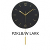 PLATINET NÁSTENNÉ GUĽATÉ HODINY LARK BLACK, tichý mechanizmus, štýlové kyvadlo
