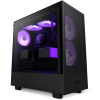 NZXT case H5 Flow RGB edition / 2x120 mm fan / USB 3.0 / USB-C 3.1 / RGB / tempered glass / mesh panel / black